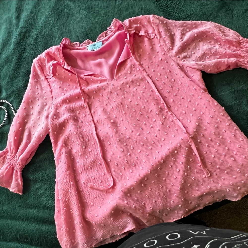 Cece pink blouse; used/like new